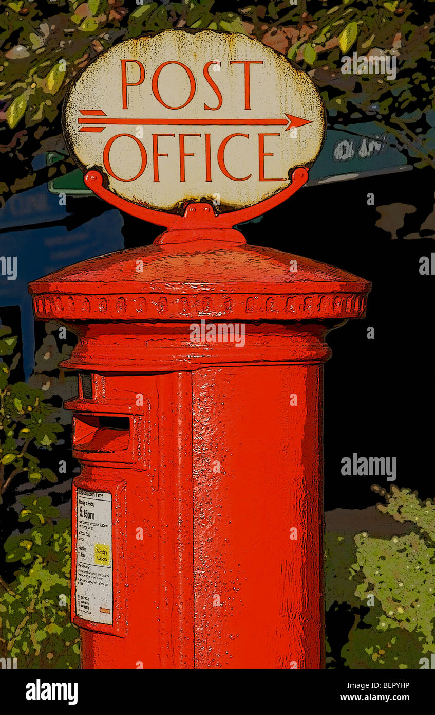 red pillar box Stock Photo Alamy