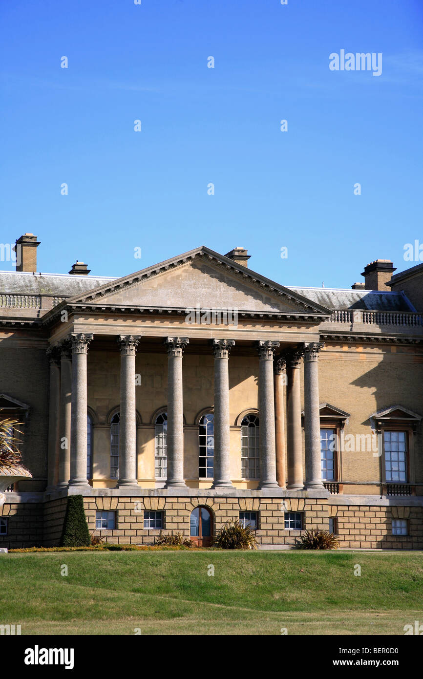 Holkham Hall Stately Home of Lord Leicester Holkham village North Norfolk Coast England UK Stock Photo