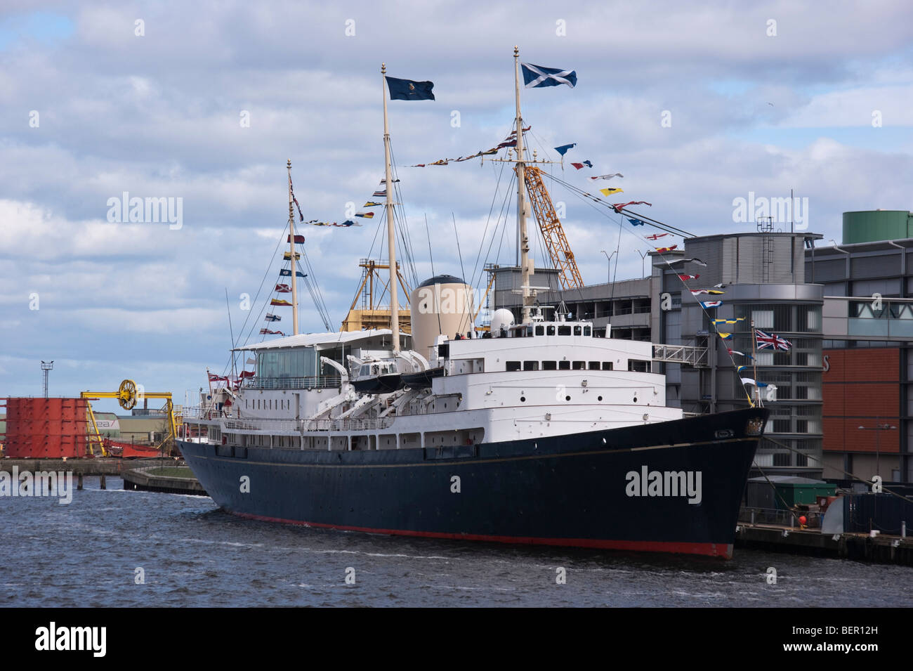 Ocean Terminal harbour Leith Edinburgh Scotland Royal Yacht Britannia