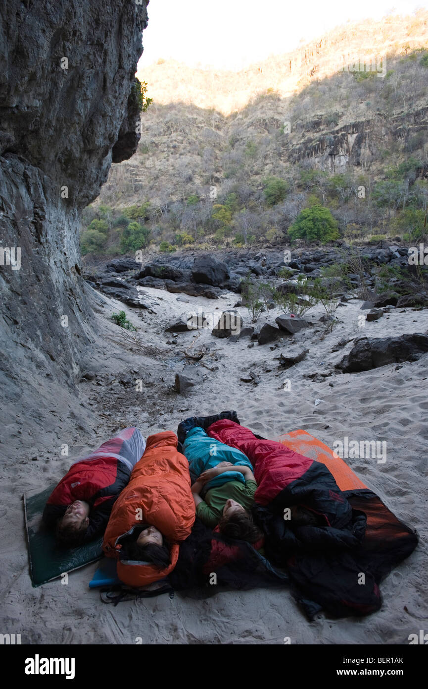 Africa Travel Zambia Wild Camping In The Batoka Gorge On The Zambezi River Bank Stock Photo Alamy