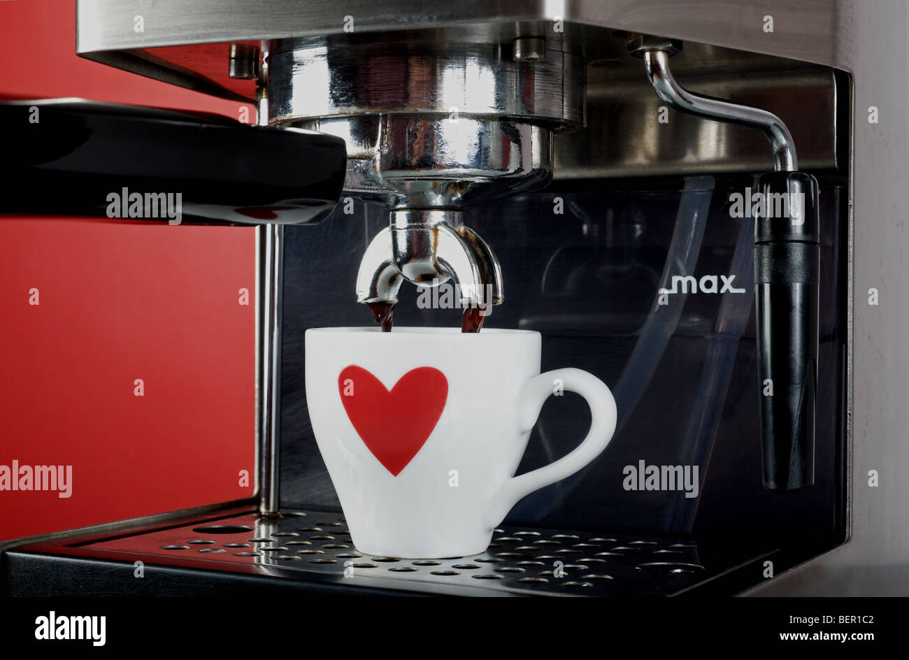 Classic Gaggia Italian coffee machine Stock Photo Alamy