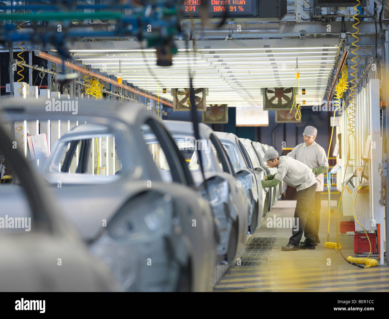 Assembly Line Workers Manufacturing High Resolution Stock Photography