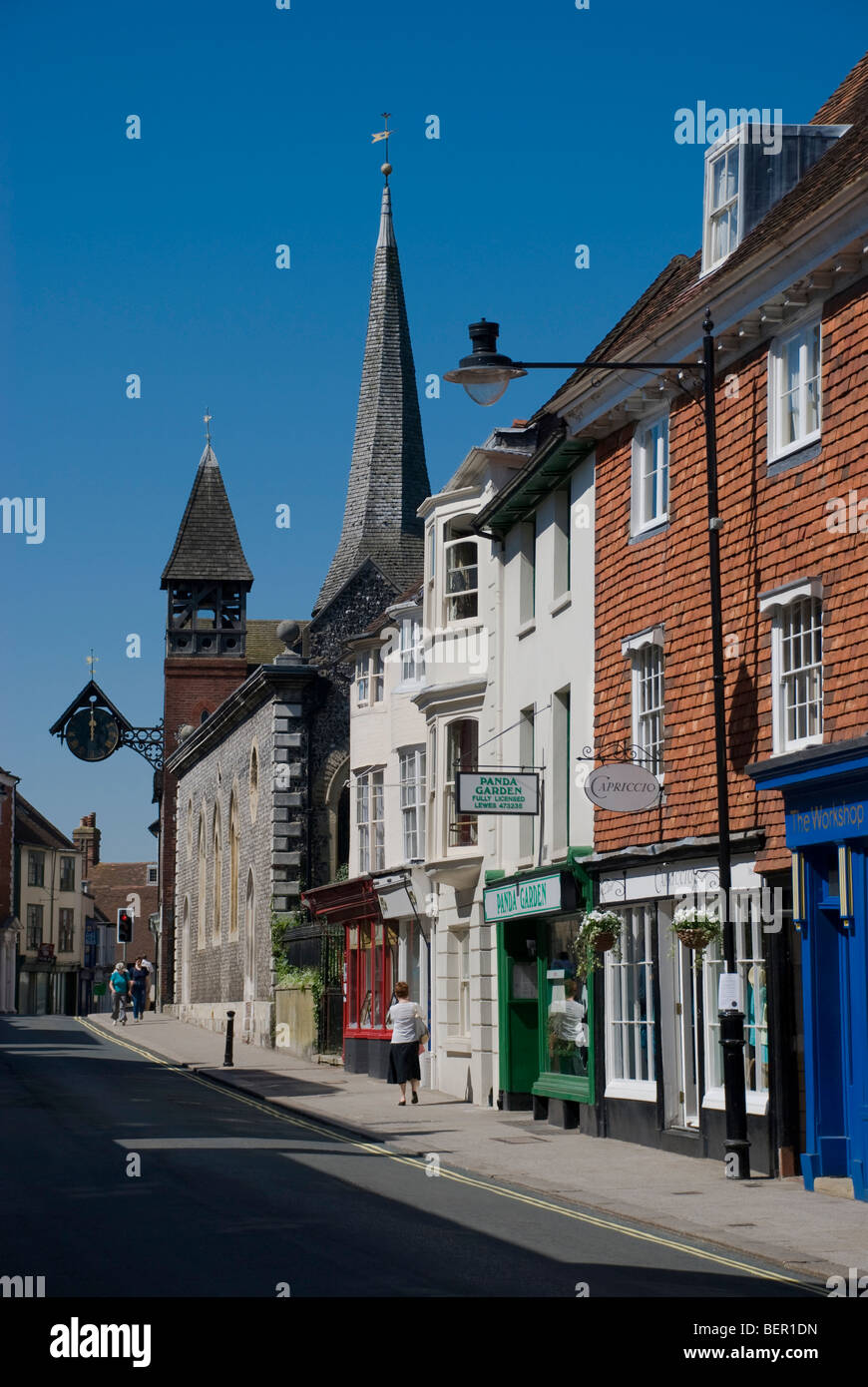 Lewes High Street Stock Photo Alamy
