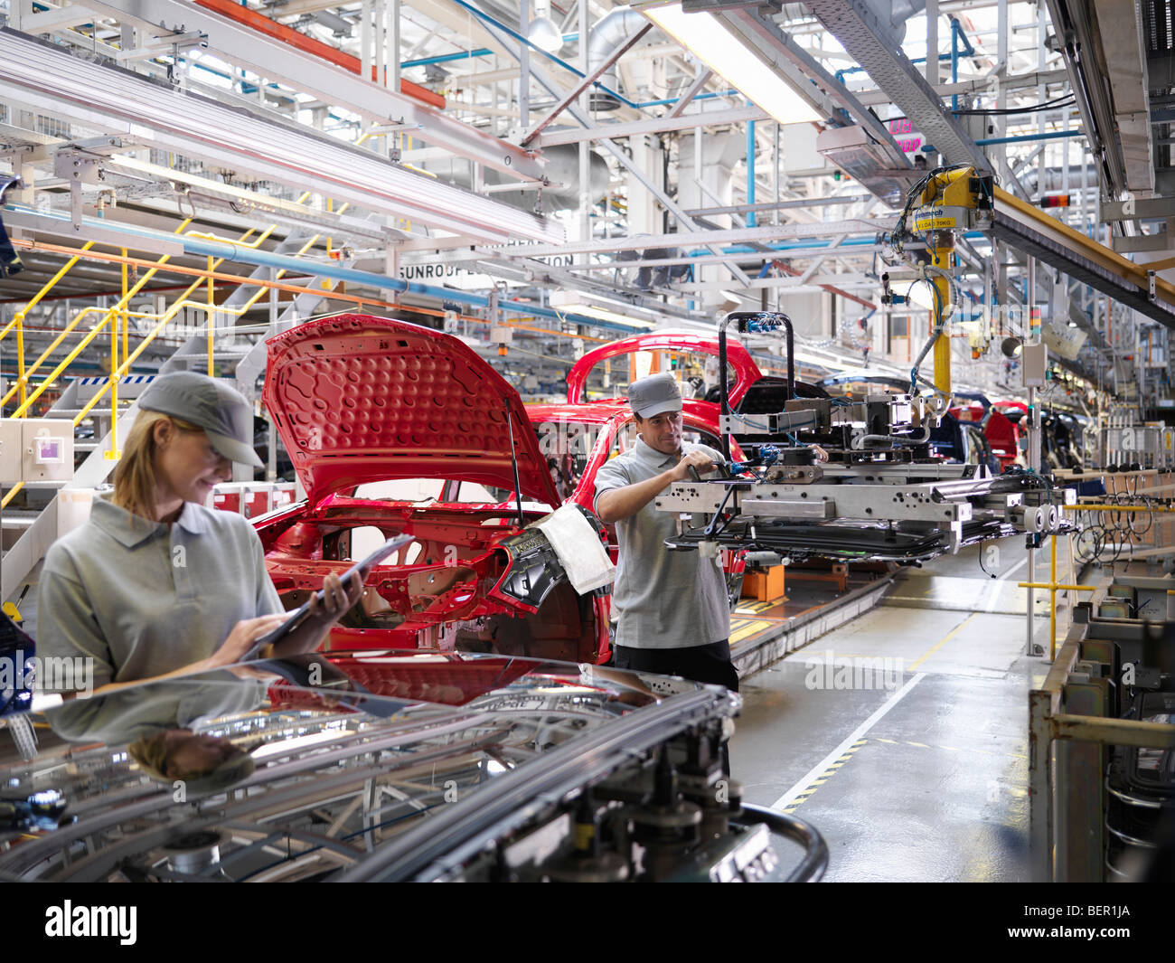 Car Production Workers Europe High Resolution Stock Photography And 