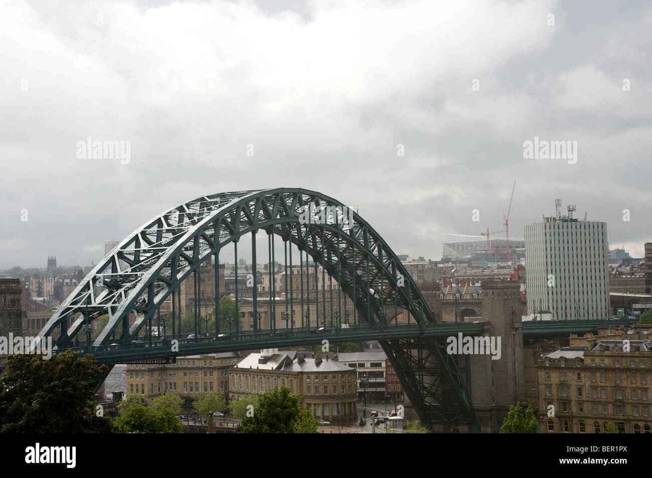 Tyne Bridge and city skyline, Newcastle upon Tyne, UK. Stock Photo