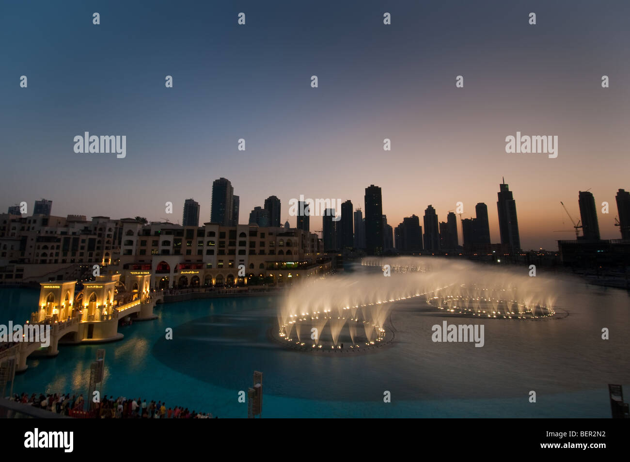 Dubai Mall Fountains Stock Photo Alamy