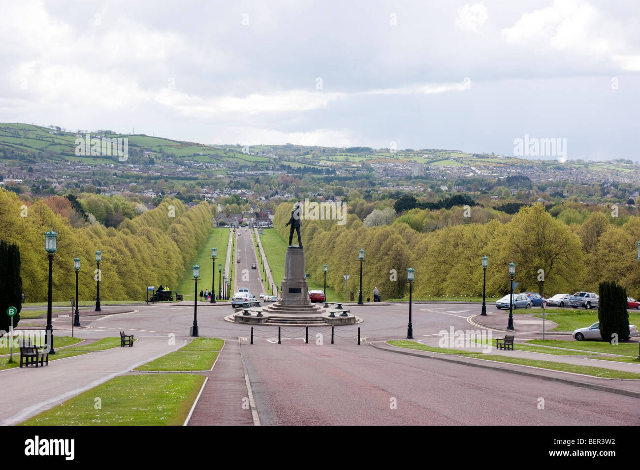 Stormont Belfast Northern Ireland the avenue approach Stock Photo Alamy