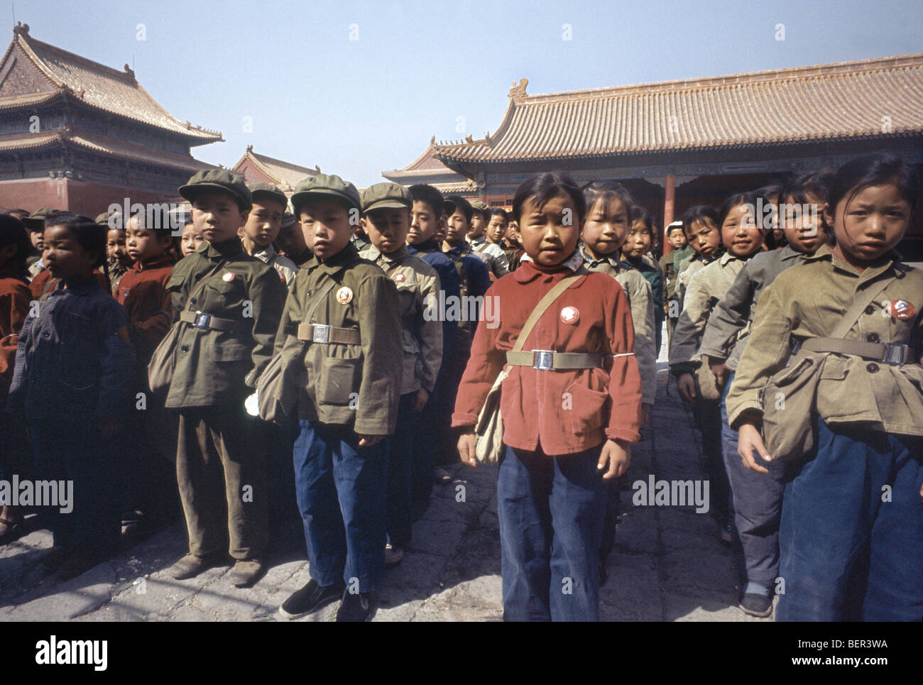 Historical image of China during the Cultural Revolution Stock Photo