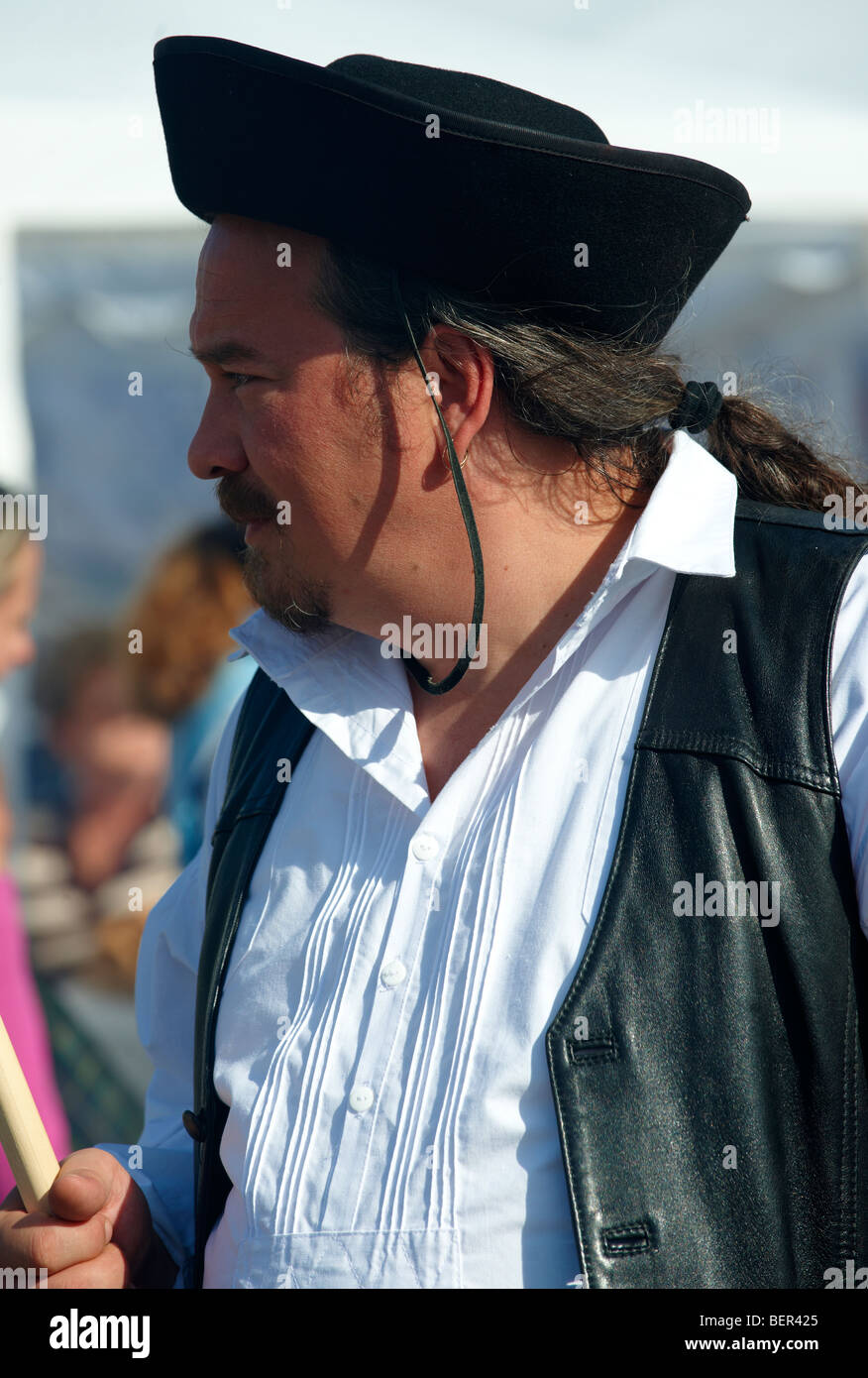 Man in Hungarian Regional dress Hungary Stock Photo