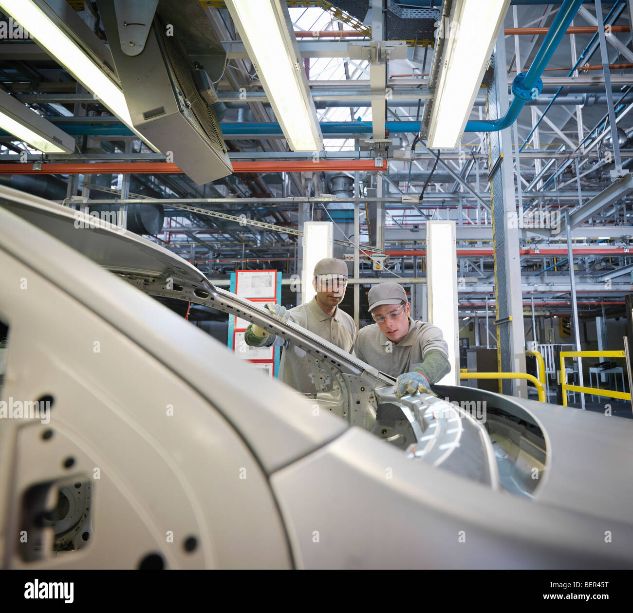 Assembly Line Workers Manufacturing High Resolution Stock Photography