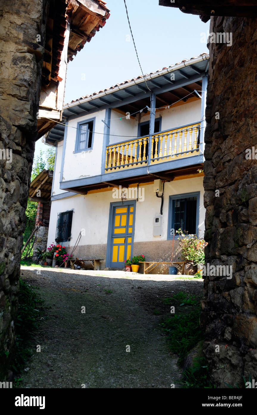 Traditional house in Asturias, Spain Stock Photo Alamy