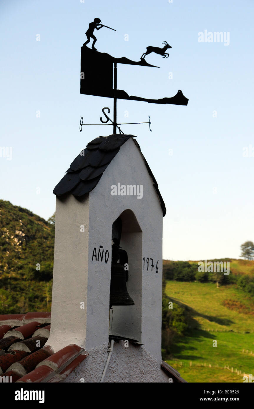 Weather vane in rural town in Asturias, Spain Stock Photo Alamy
