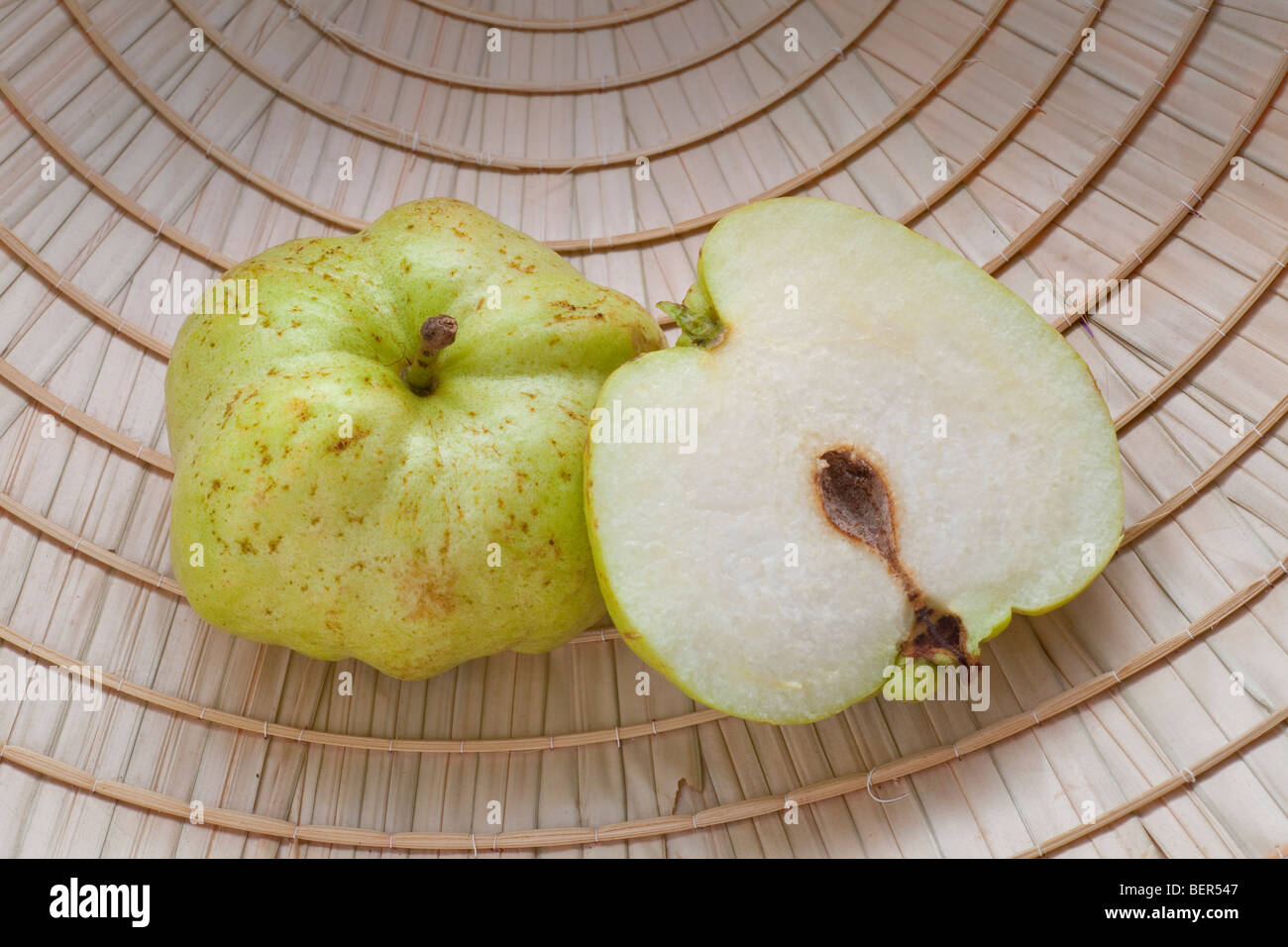 Green apple guava, Psidium sp. Stock Photo