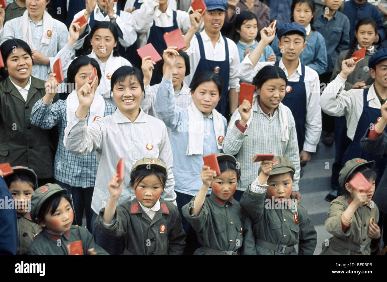 Historical image of China during the Cultural Revolution Stock Photo