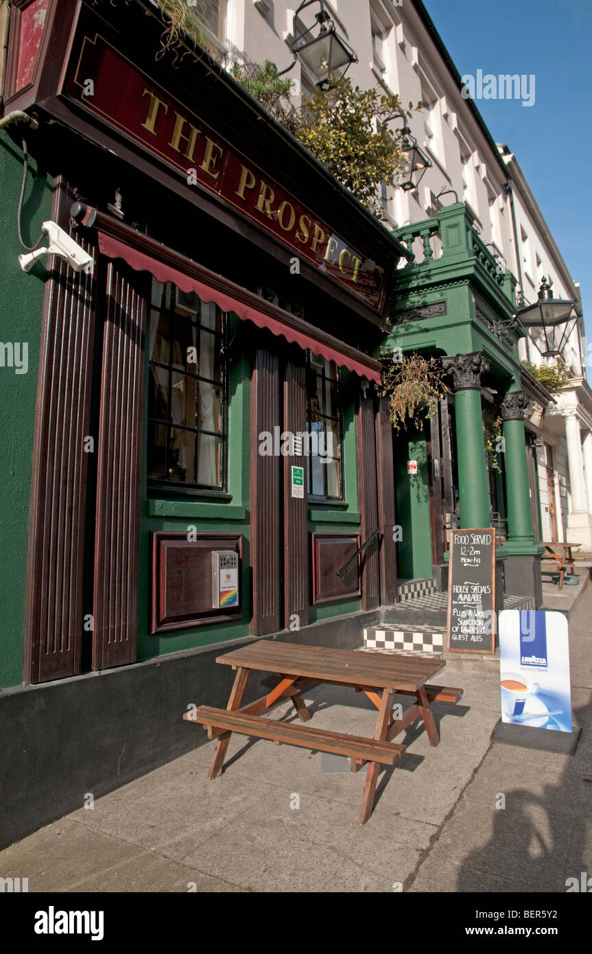 The Prospect pub in Douglas, Isle of Man. A real ale pub in CAMRA's Good Beer Guide. Stock Photo