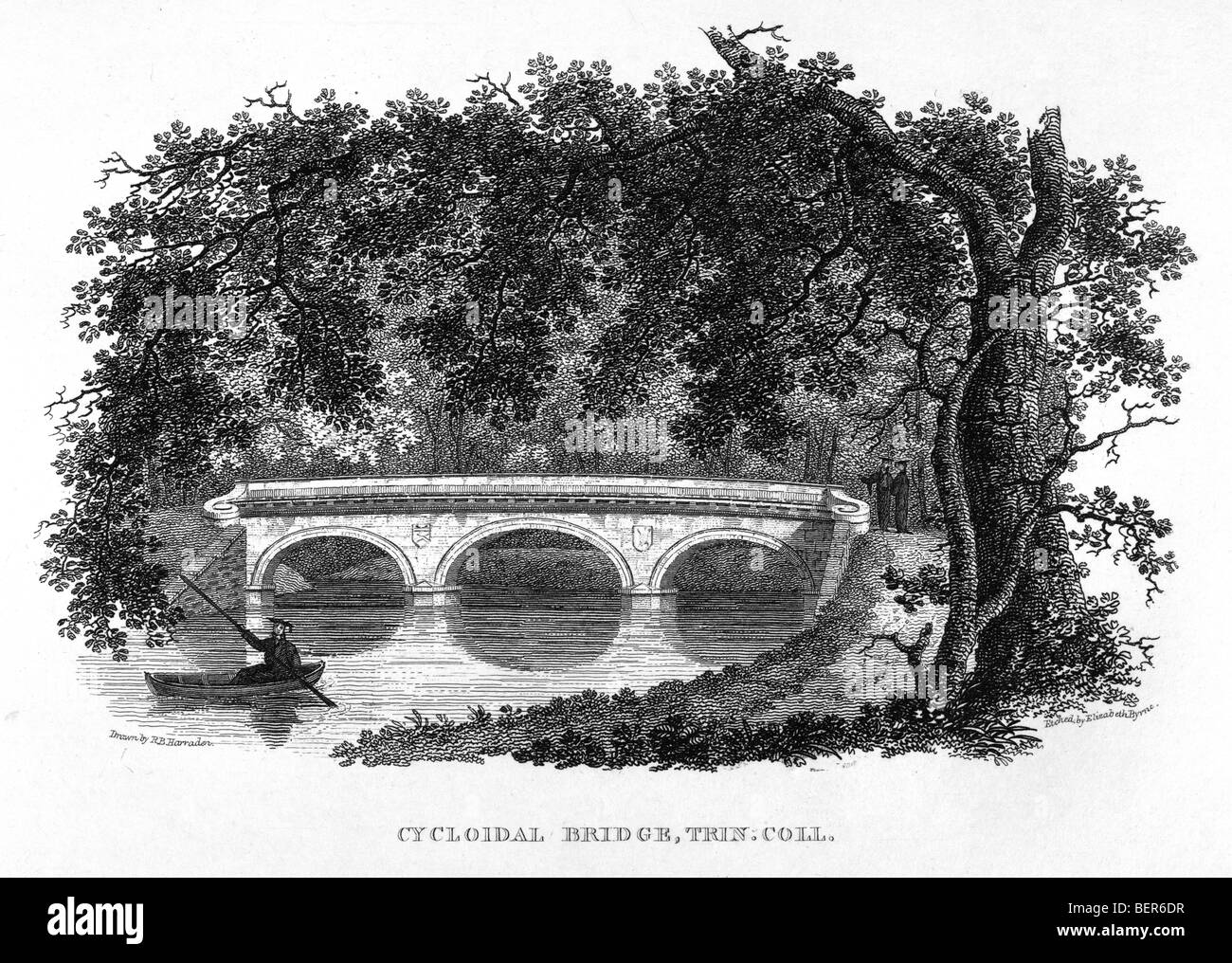 Trinity College, Cambridge, Cycloidal Bridge Stock Photo