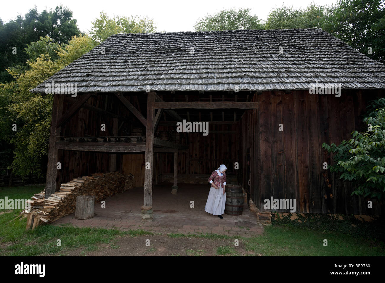 WinstonSalem historic district, Old Salem, North Carolina, NC, USA