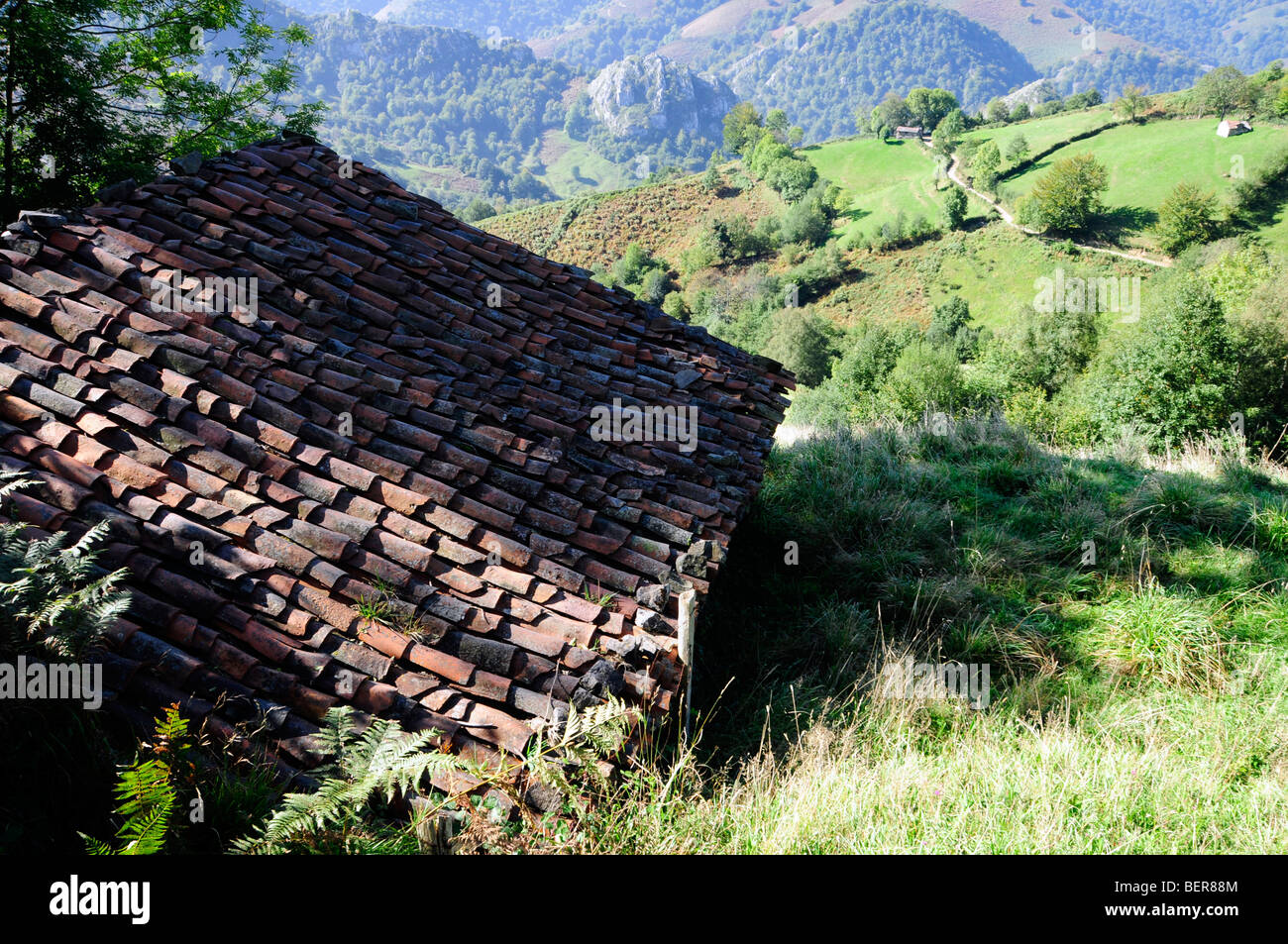 Mountain Cabin In Campo De Caso Asturias Spain Stock Photo Alamy