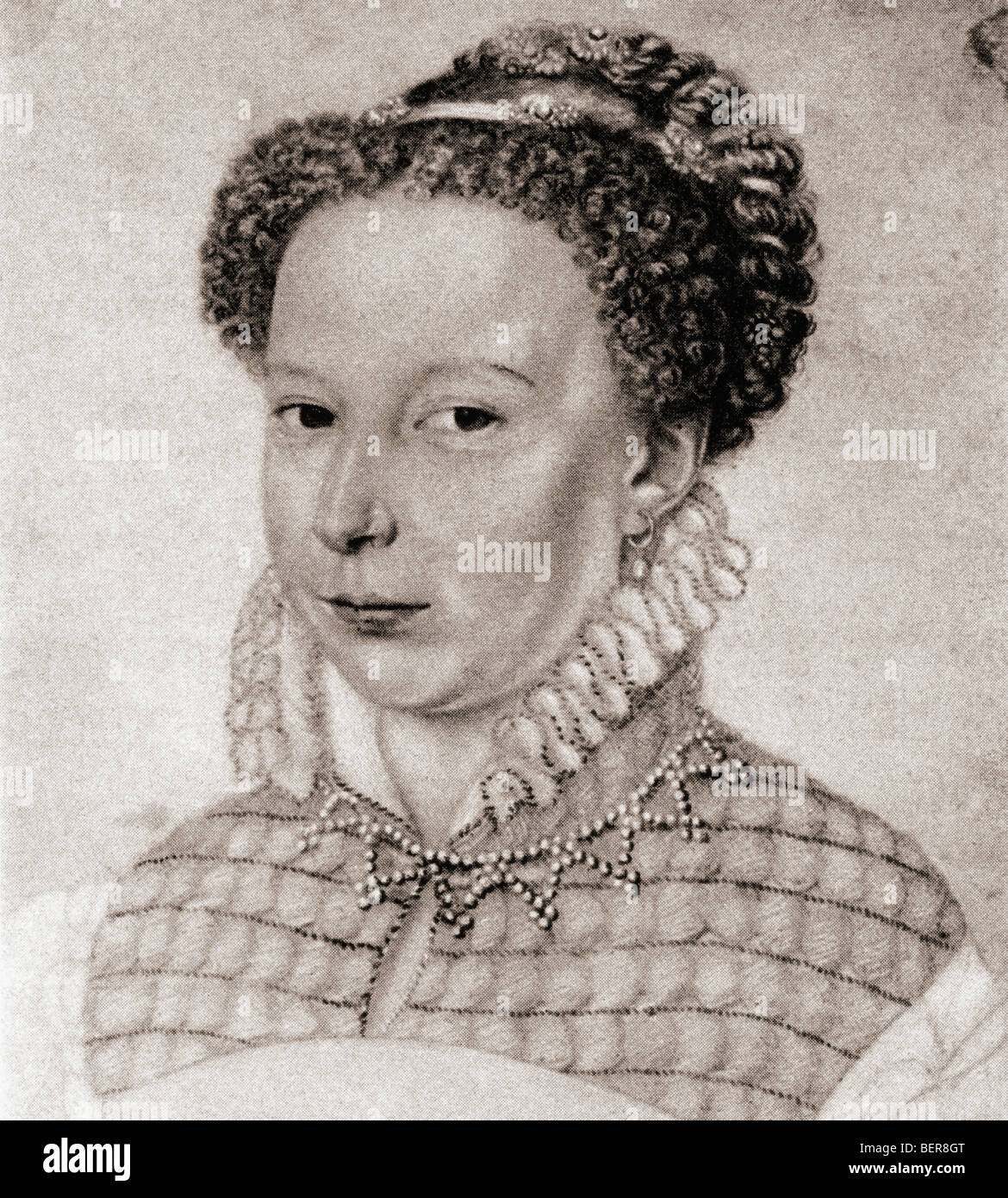 Marguerite de Valois, aka La Reine Margot and Queen Margot, 1553 -1615. French princess of the Valois dynasty and queen consort of Navarre and France. Stock Photo