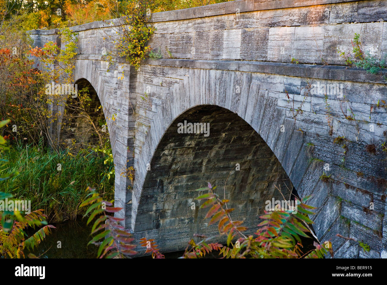 Schoharie Aqueduct, Erie Canal, Mohawk Valley, Montgomery County, New York Stock Photo