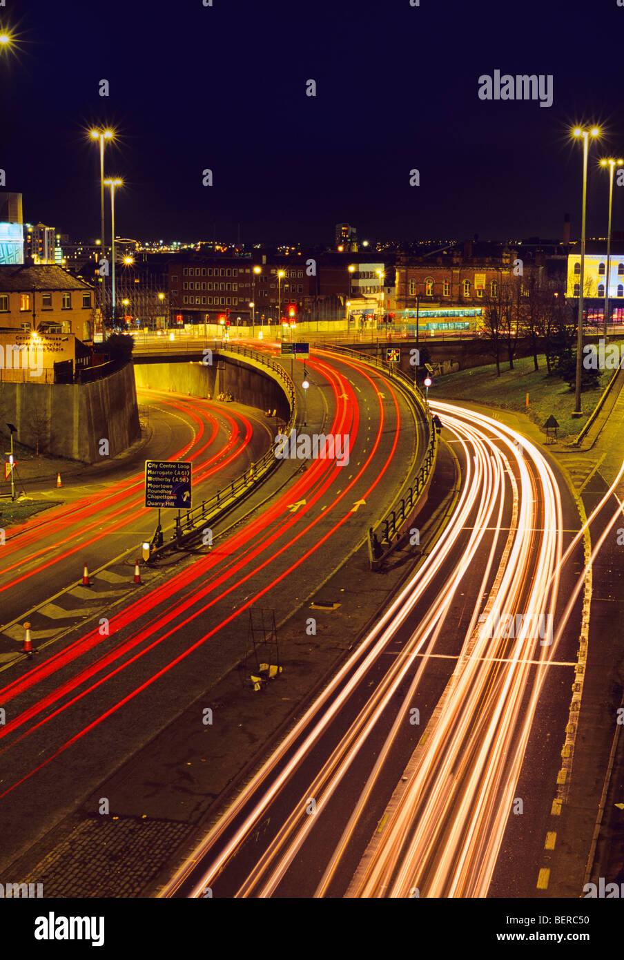 Leeds city centre traffic underpass hires stock photography and images