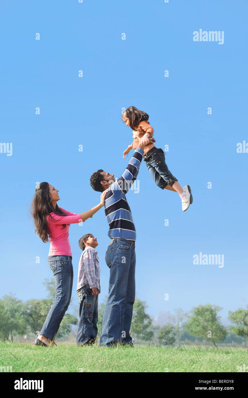 Family having fun Stock Photo - Alamy