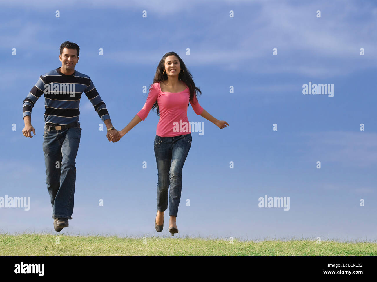 Indian Couple Holding Hands High Resolution Stock Photography And Images Alamy