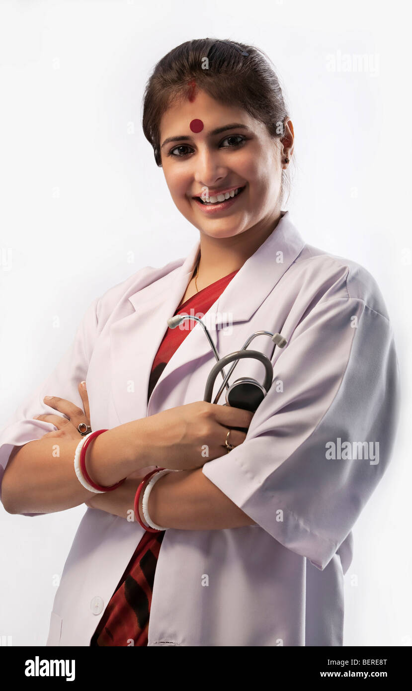 Indian lady doctor hi-res stock photography and images - Alamy
