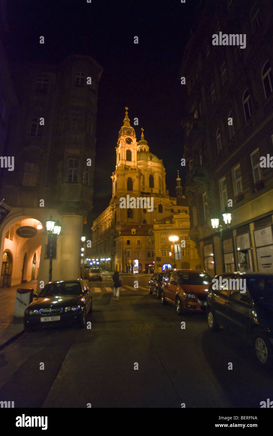 prague by night Stock Photo Alamy