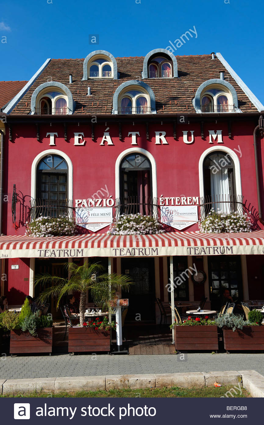 Theatre Tea Room Teatrum Gyor Gyor Hungary Stock