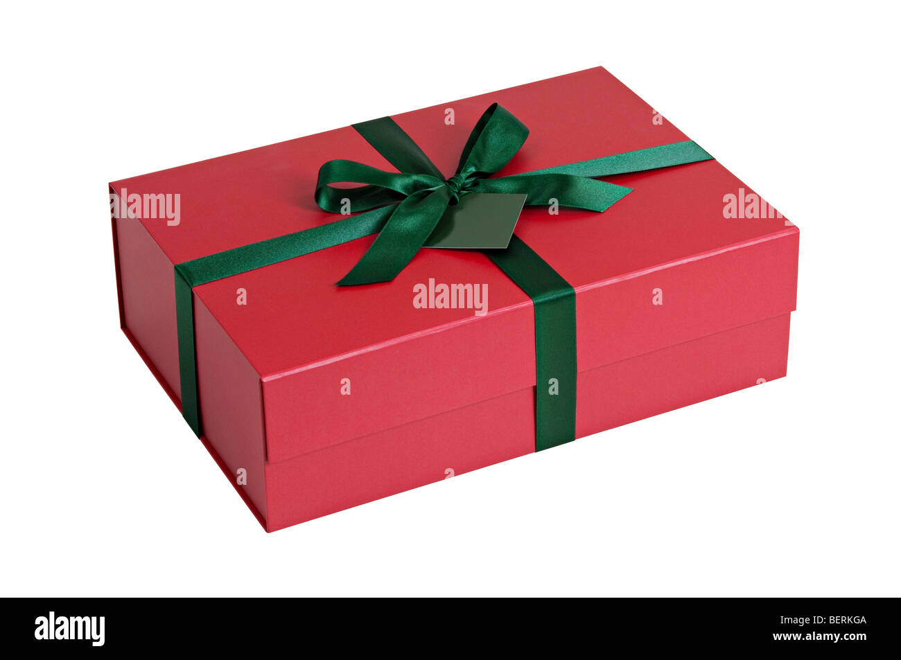 A red gift box Stock Photo - Alamy
