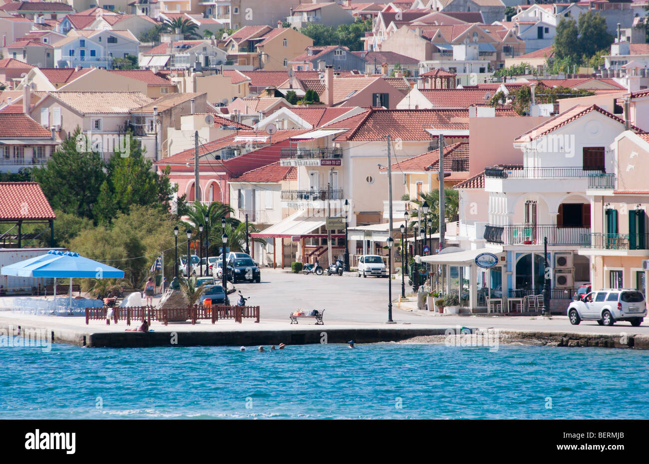 Argostoli Kefalonia A View Of The Town From The Water Stock Photo Alamy