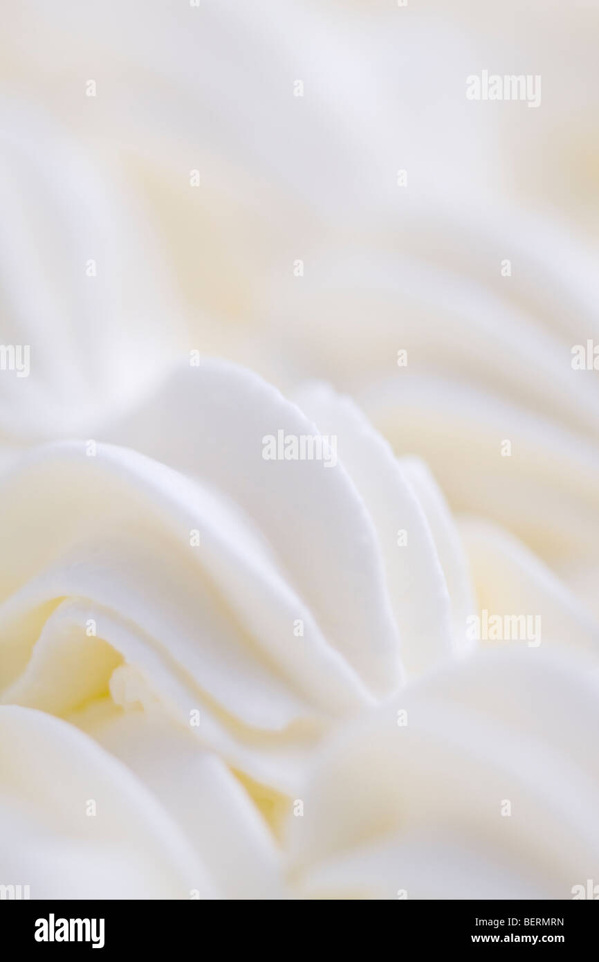 Close up of cream decorations, full frame Stock Photo