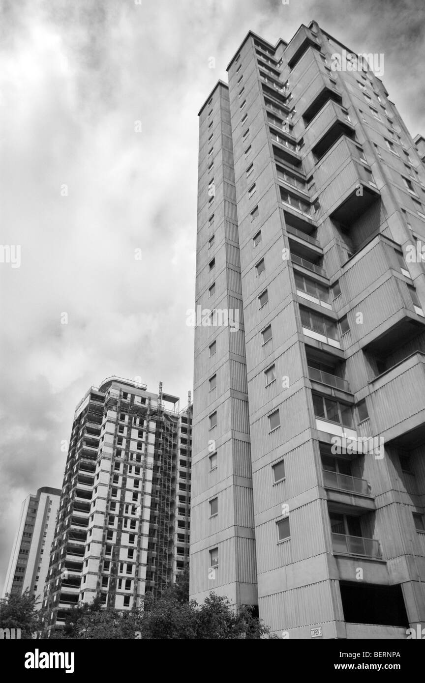 Apartments / flats in the city, Belgium Stock Photo Alamy