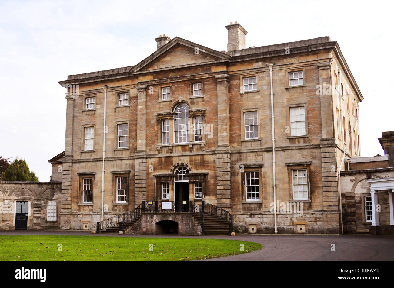 Cusworth Hall, Doncaster, South Yorkshire. A Grade 1 Georgian listed building built in 1740 . Stock Photo
