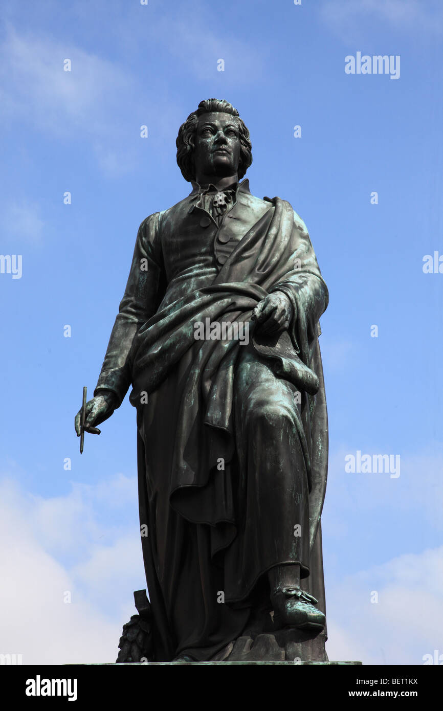 Austria, Salzburg, Mozart statue Stock Photo