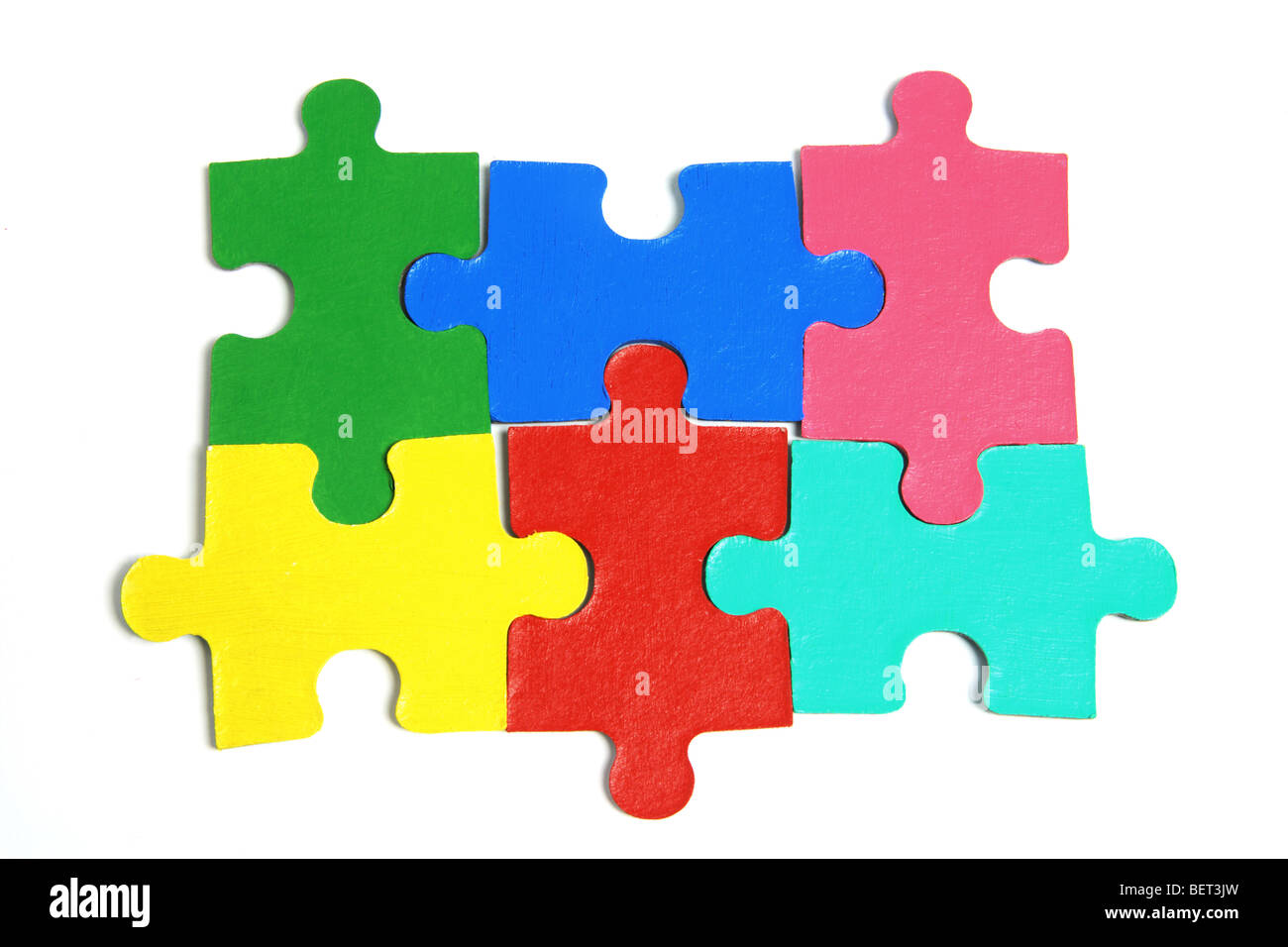 Jigsaw Puzzle Pieces Stock Photo