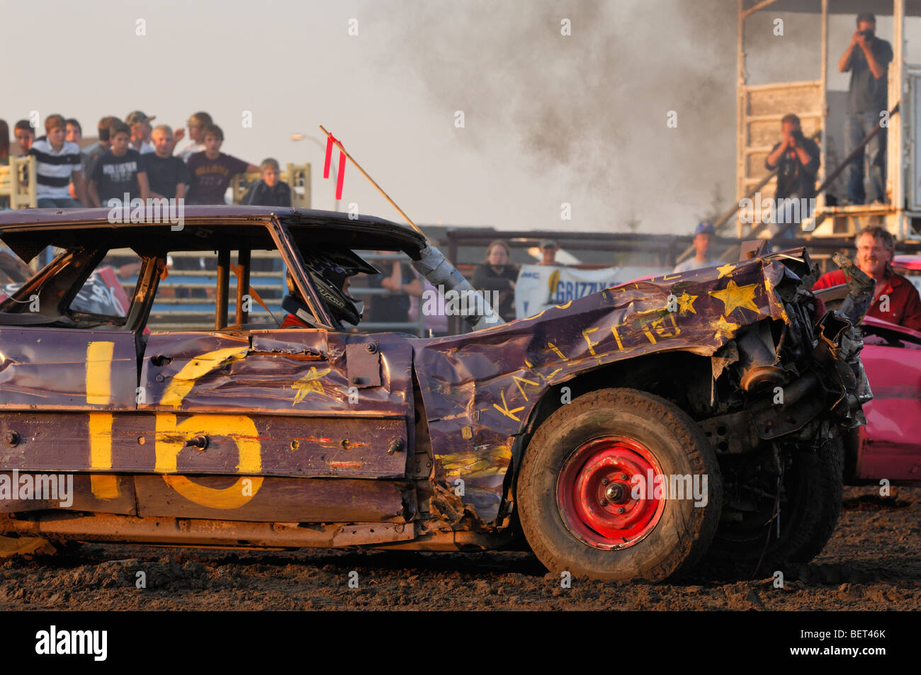 Smash up derby Barrhead, Alberta, Canada Stock Photo Alamy