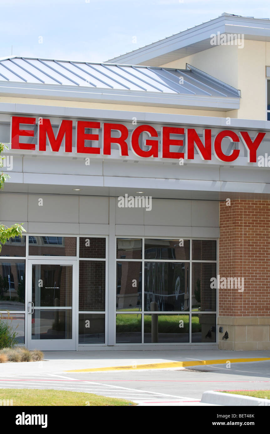 Emergency hospital entry Stock Photo Alamy