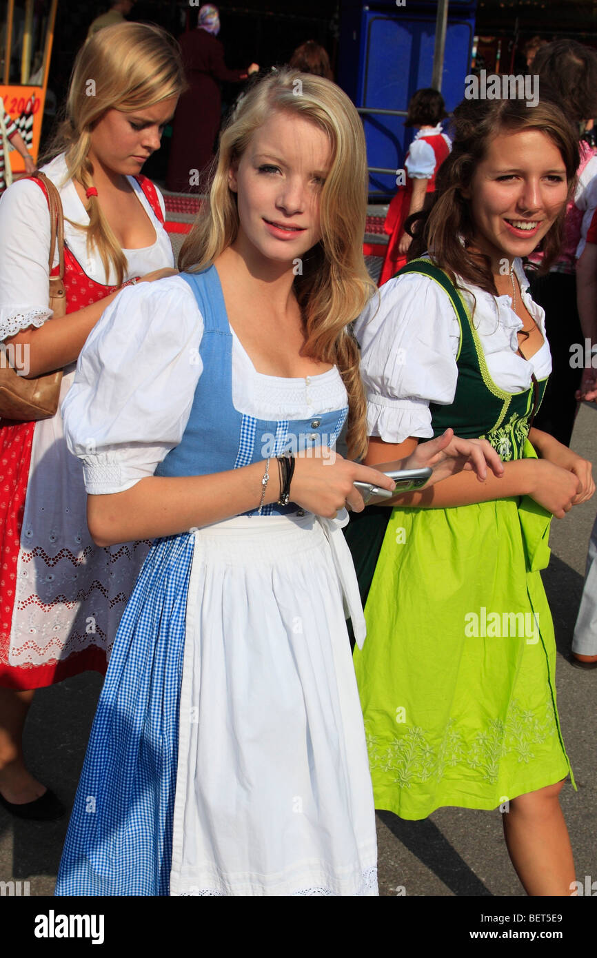 Germany  Bavaria  Munich Oktoberfest people  in 