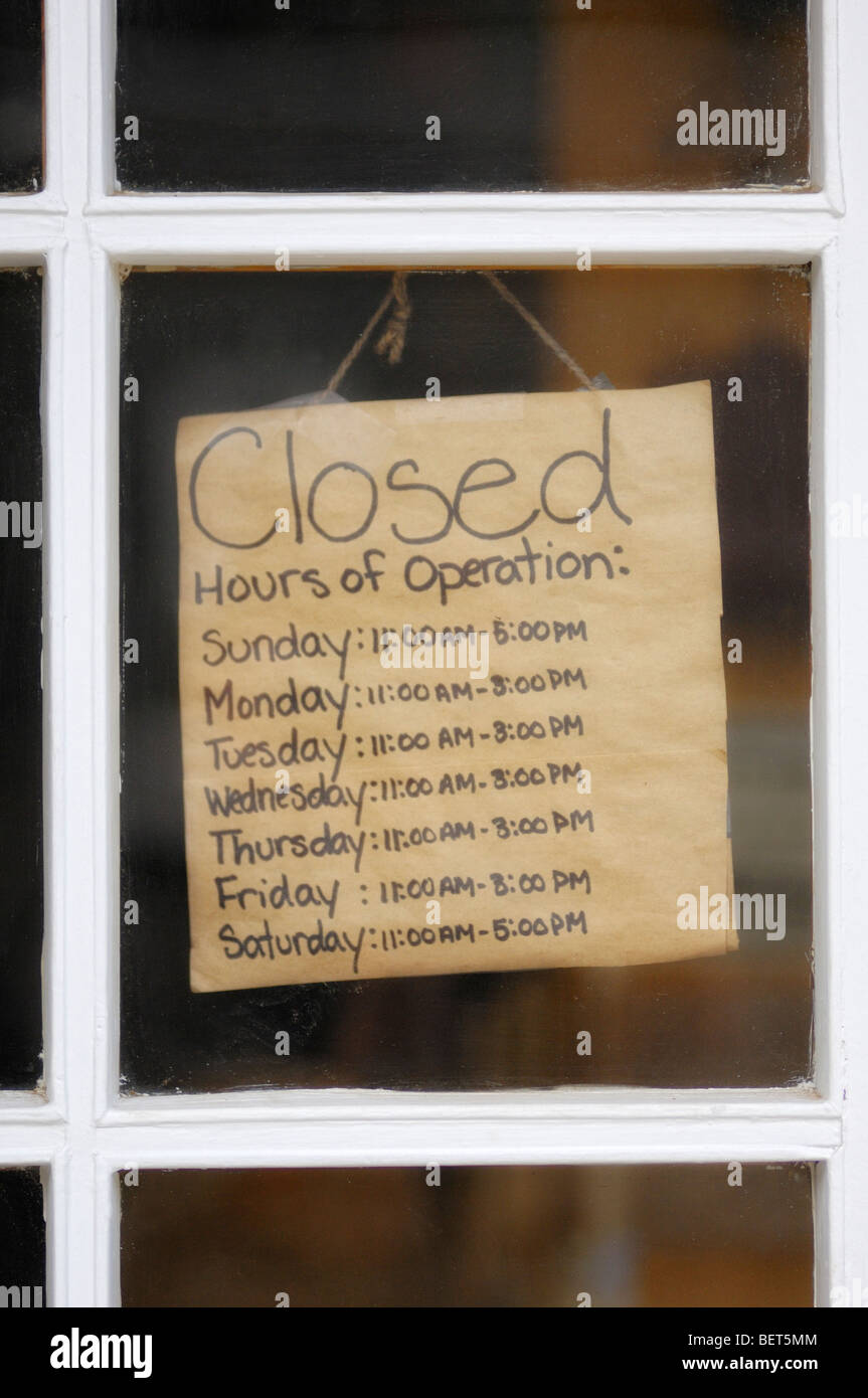 Hours of operation hires stock photography and images Alamy