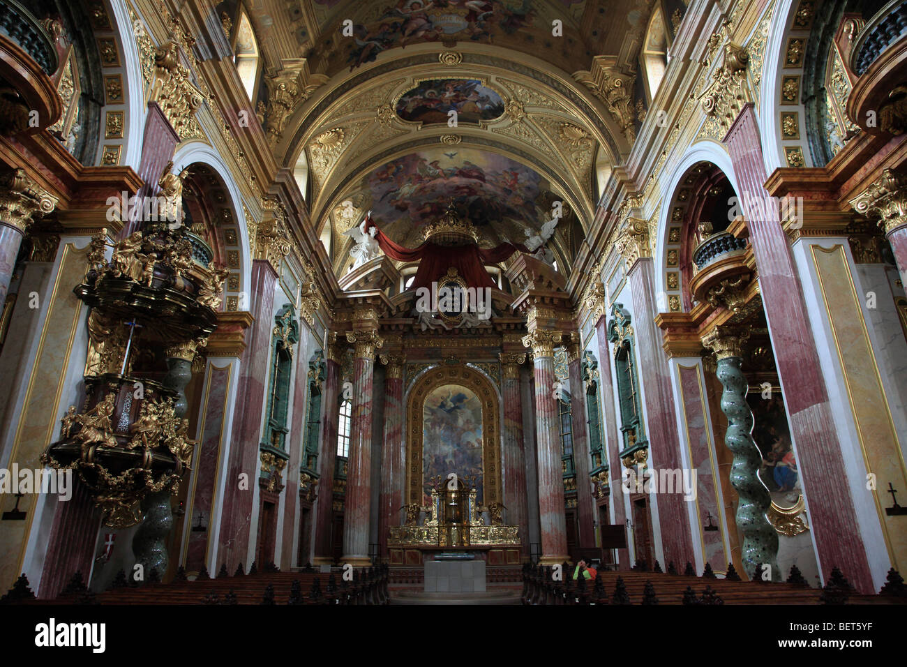 Austria, Vienna, Jesuit Church, interior Stock Photo - Alamy