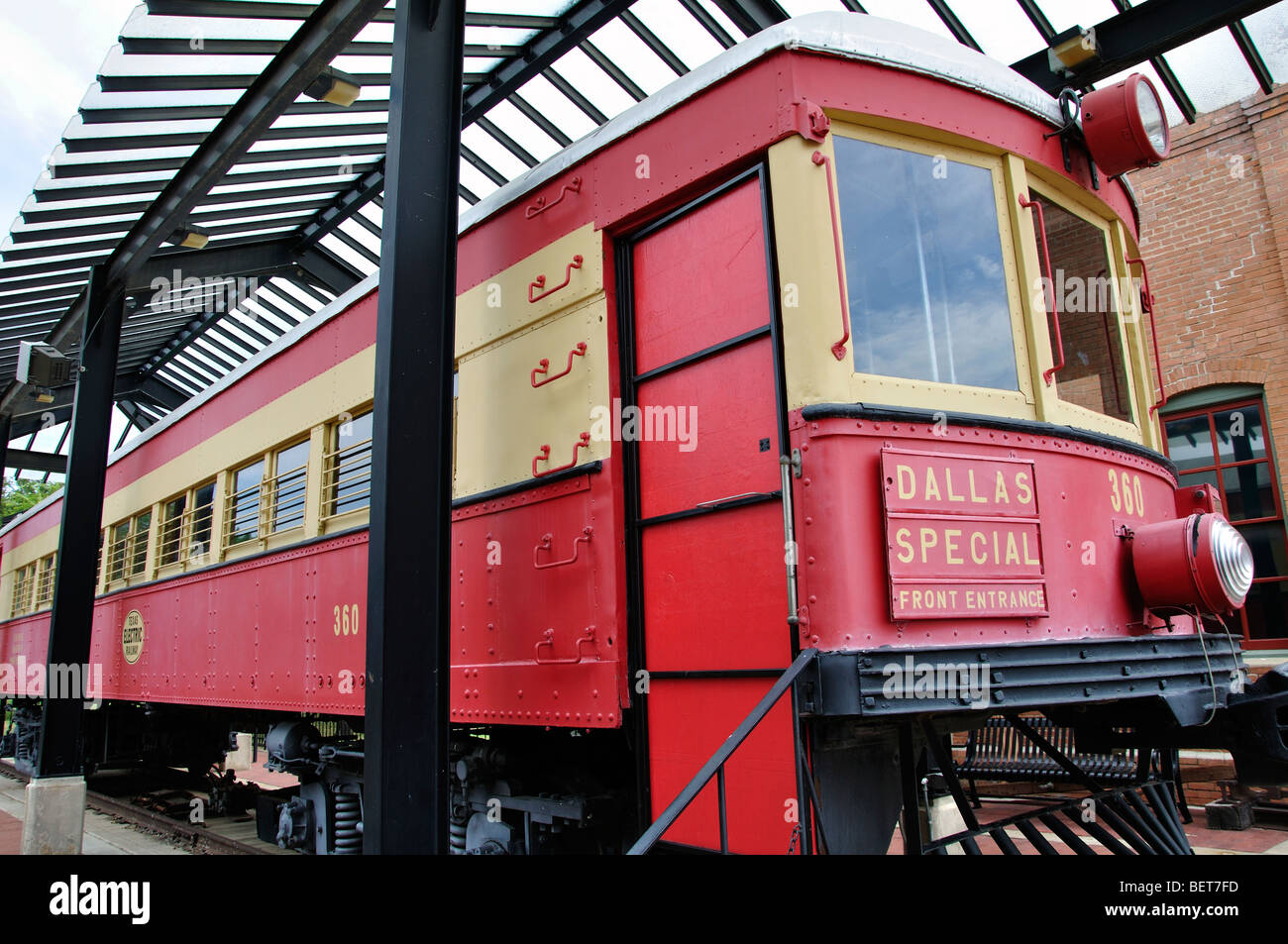 Former U.S. mail car on display in Plano, Texas, USA Stock Photo Alamy