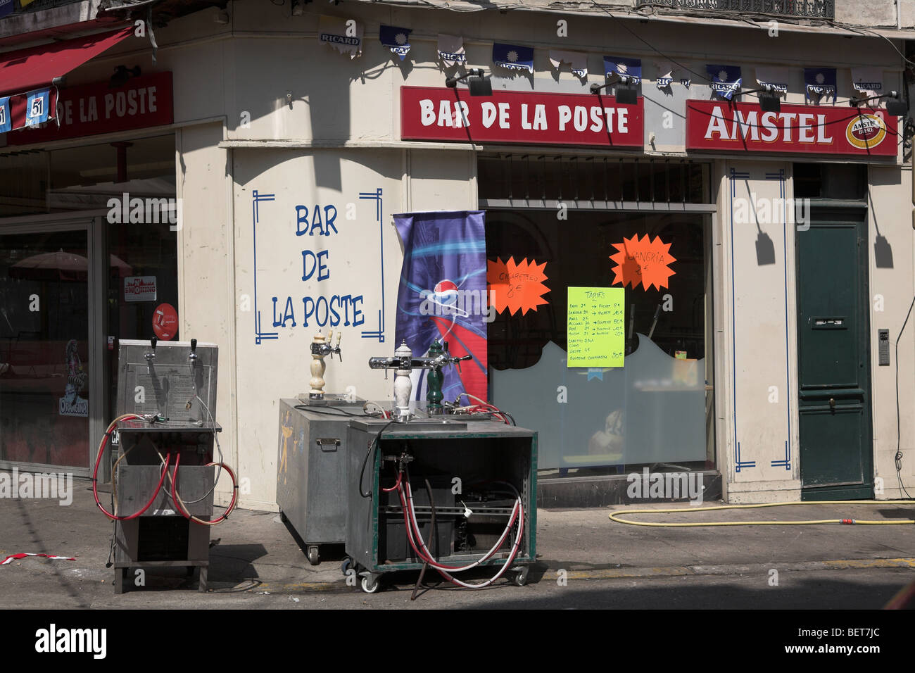 Bar in Beziers South of france Stock Photo - Alamy