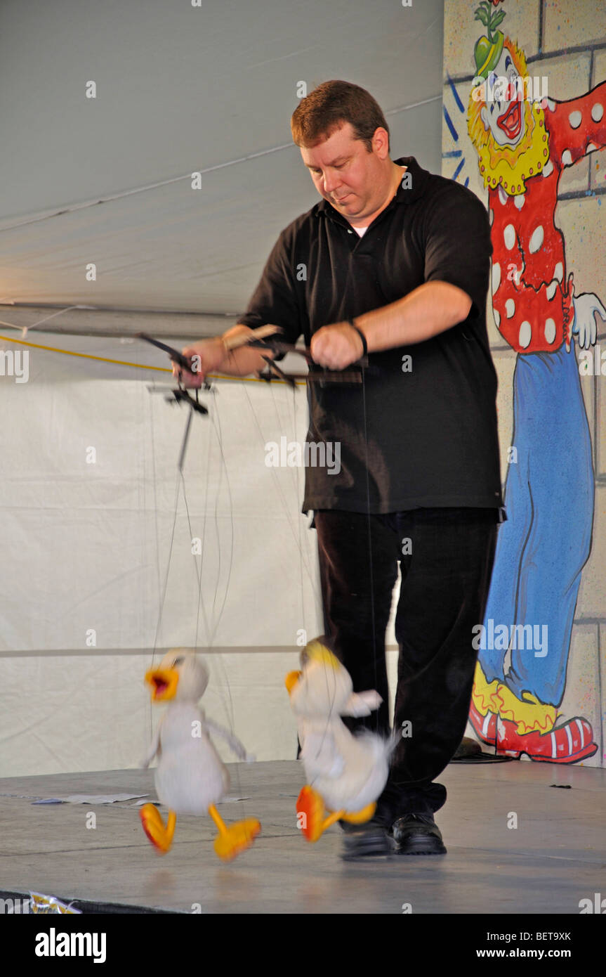 Man giving show Stock Photo Alamy