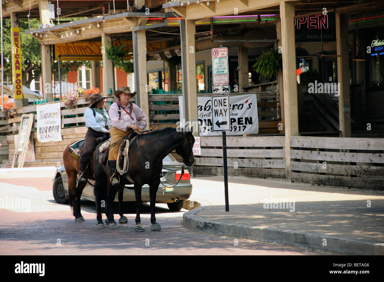 Cowboys at Stockyards, Fort Worth, Texas Stock Photo Alamy
