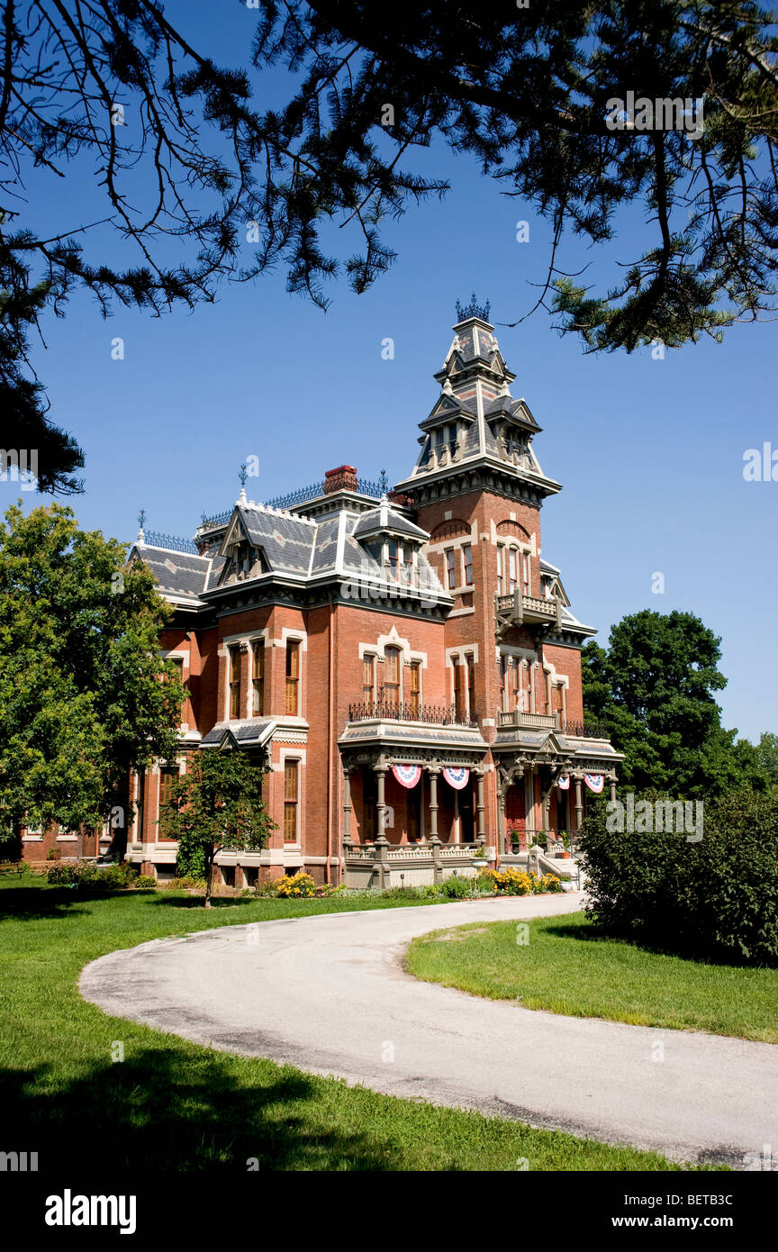Vale Mansion, Independence, Missouri, old Victorian Mansion Stock Photo