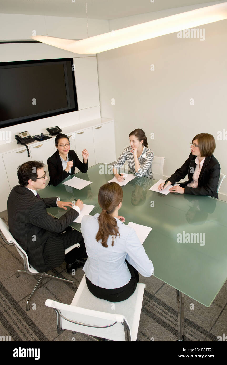 A portrait of a business meeting Stock Photo - Alamy