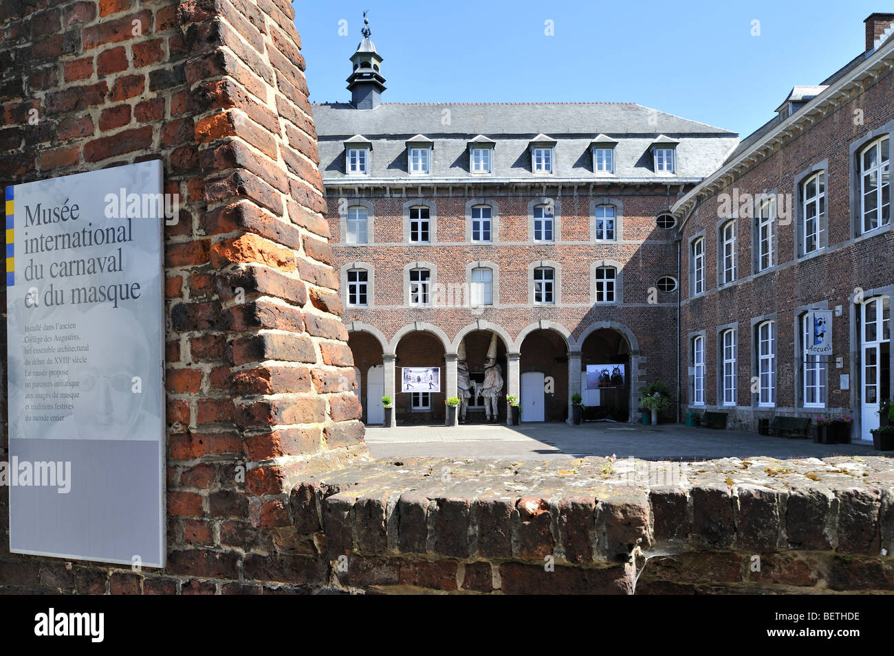 Museum of Carnival and Mask / Musée du Carnaval et du masque at Binche,  Hainaut, Wallonia, Belgium Stock Photo - Alamy
