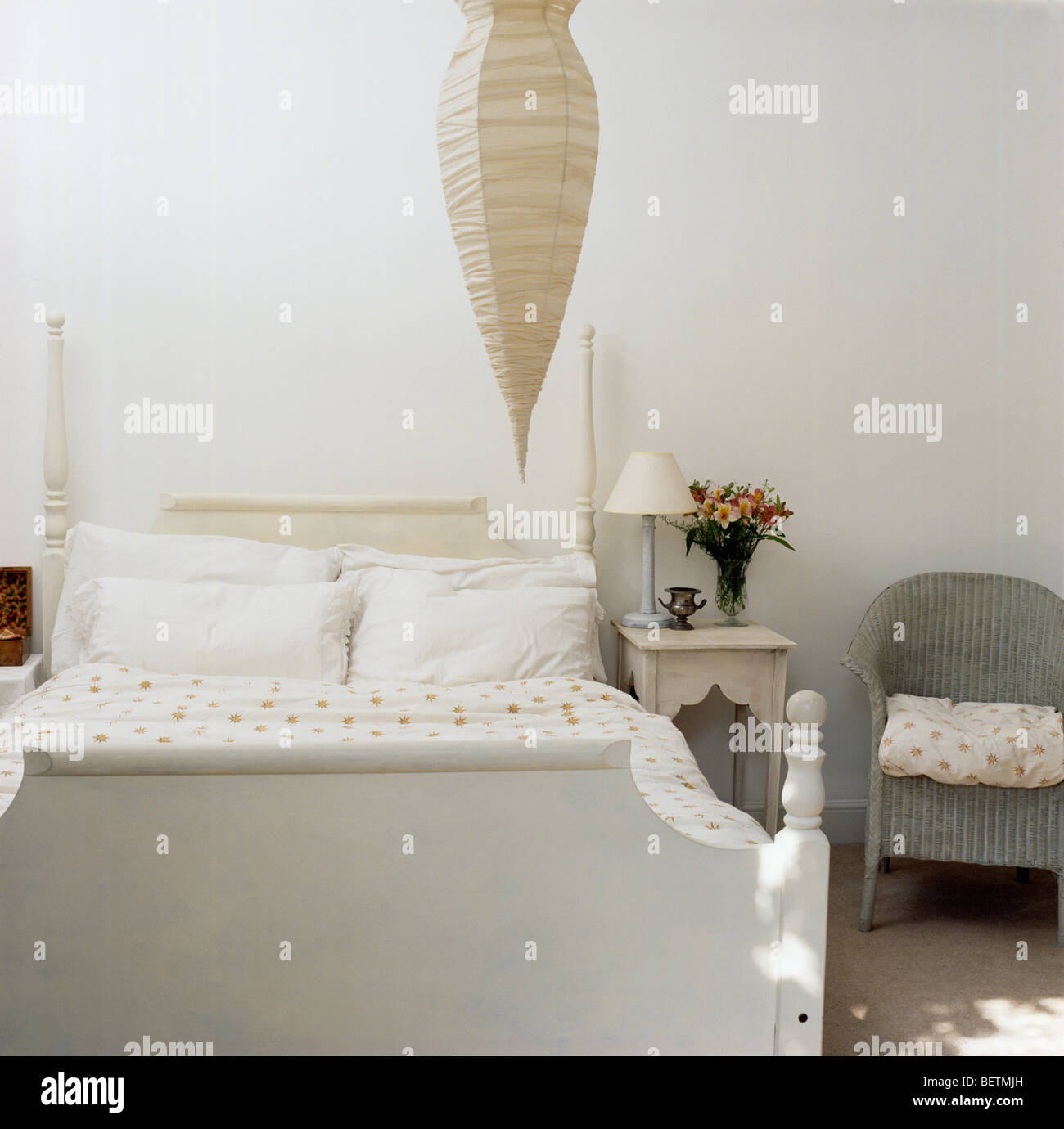 white bedroom lampshade